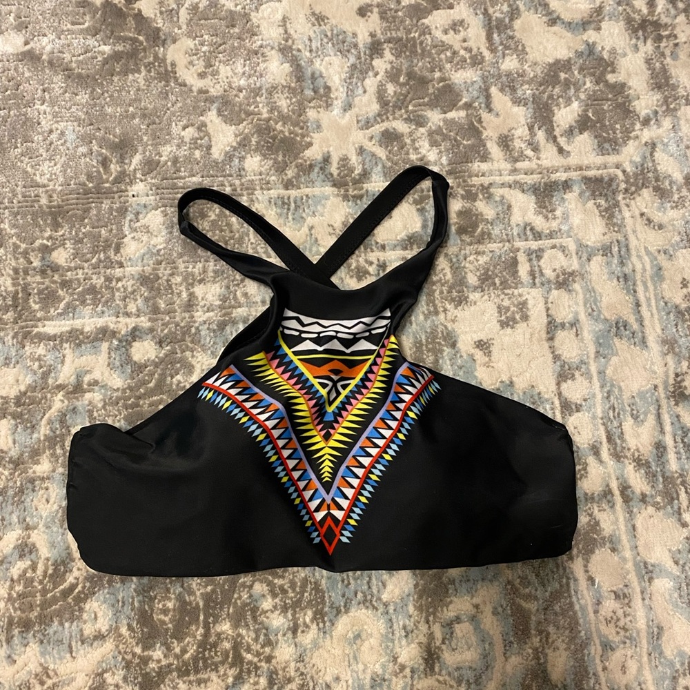 Aztec Halter Bikini Top